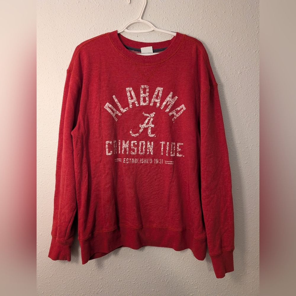 Alabama Crimson Tide Red Sweatshirt Nnights Apparel Red Crewneck Sweater